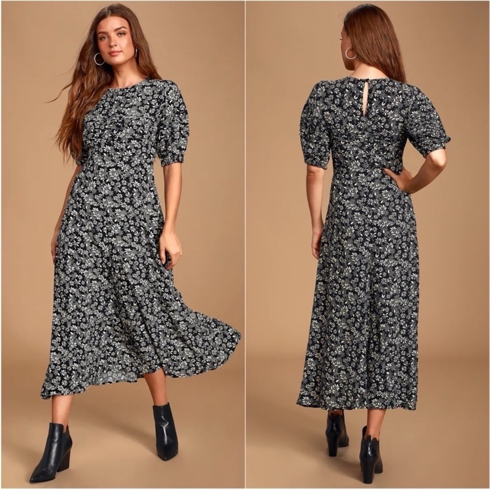 Free People Jessie Ditsy Floral Midi Dress‎